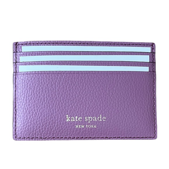 kate spade Handbags - Last 1 ♠️ Kate Spade Small Slim Card Holder Refined Grain Pink Mauve